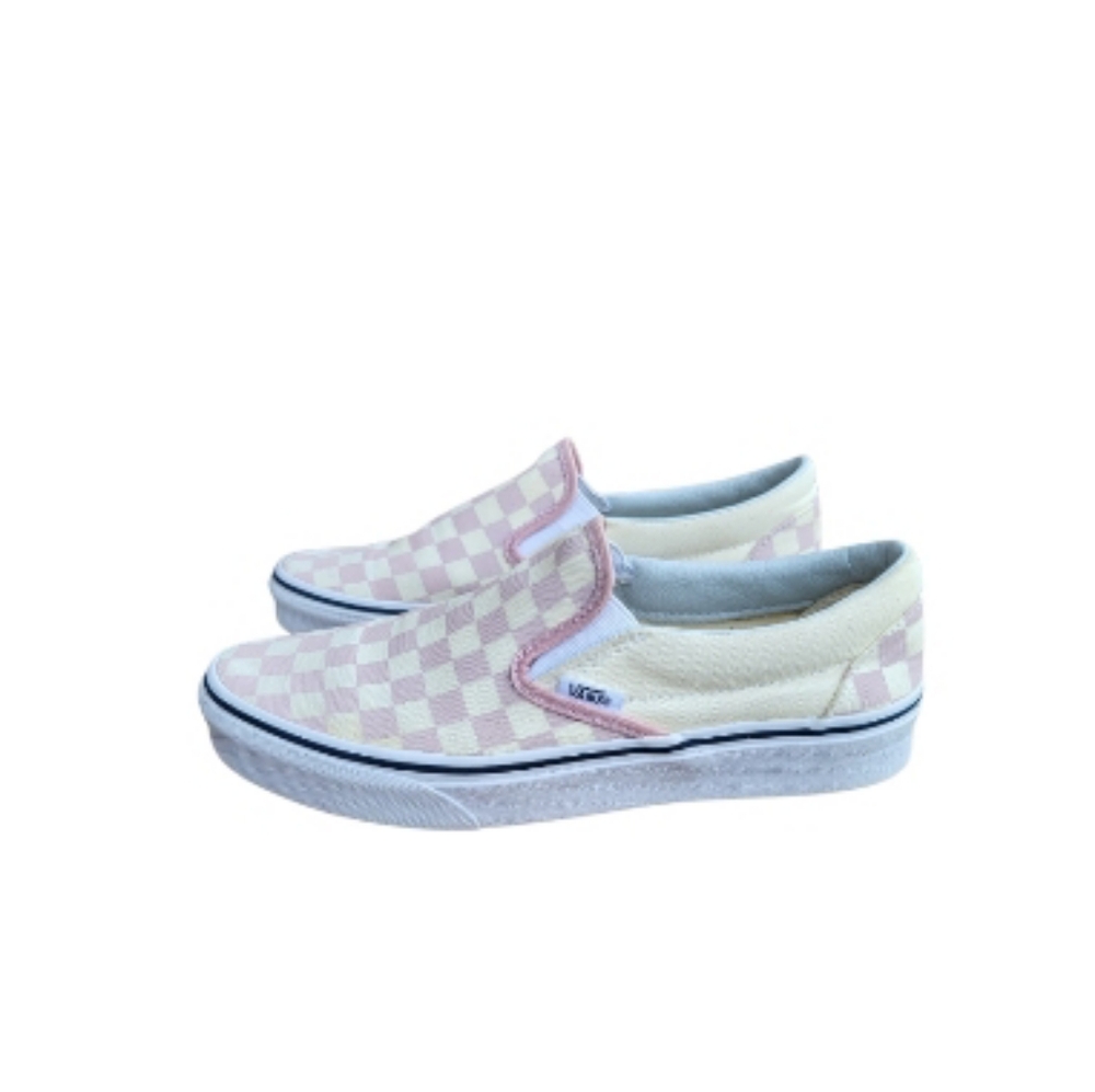 Vans Checkerboard Old Skool Sk8 Skate Classic Pink Cream Slip On Slipper Women 8 - Picture 2 of 12